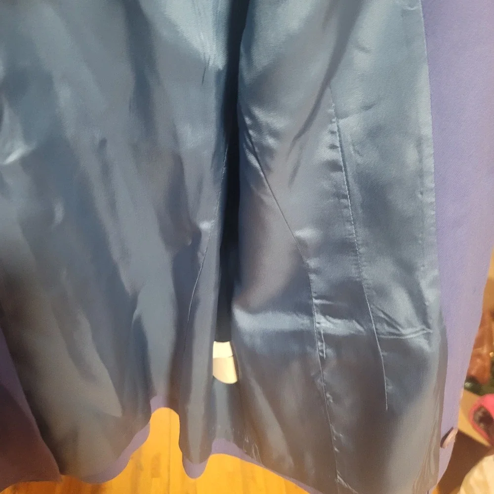 Pendleton Women's Blue Wool Blazer Jacket Size‎ 14 Button Front Career Work - Picture 6 of 6